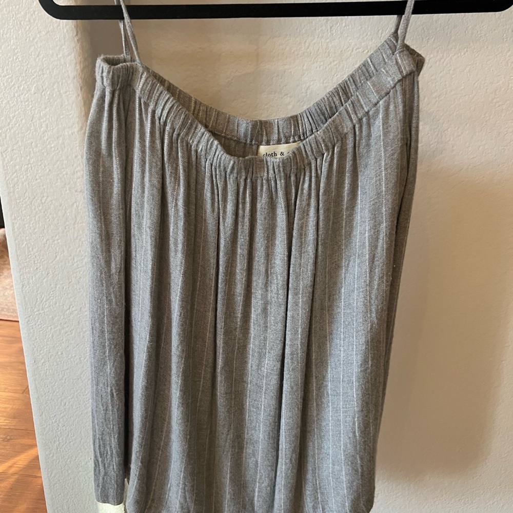Cloth & Stone Striped Off Shoulder Top